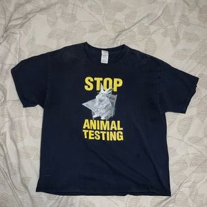 Stop Animal Testing Vintage TShirt